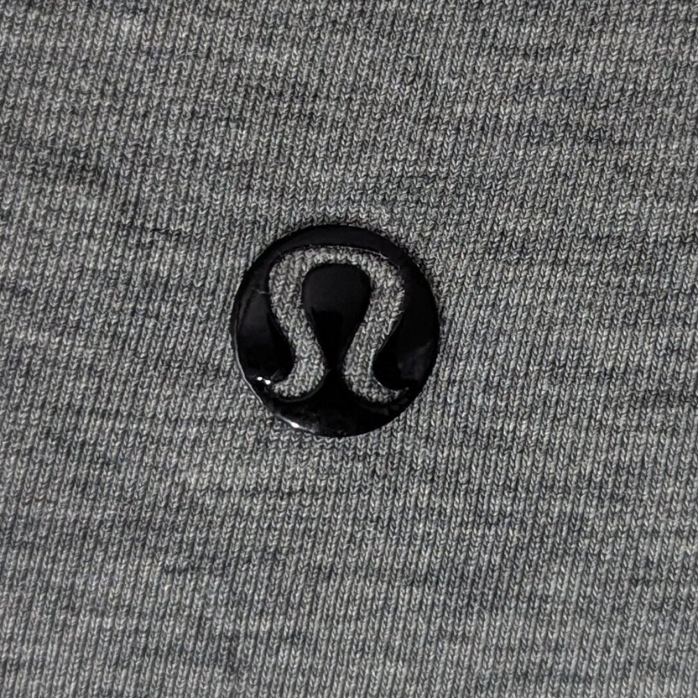 Lululemon Heather Gray Long Sleeve Pocket Tee - Picture 4 of 4